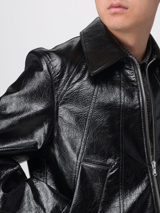 25FW 세퍼 자켓 MSS25DUKE FAUX MEMORY LEATHER Black - SEFR