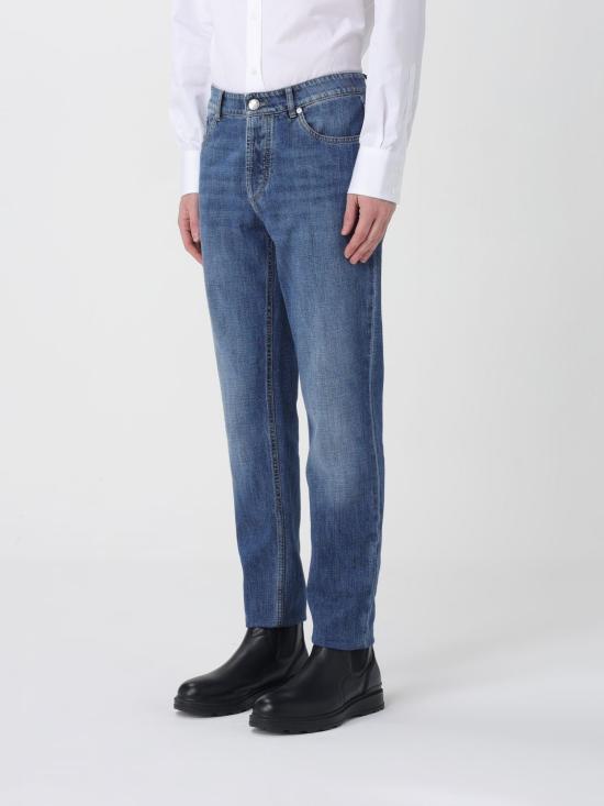 26SS 브루넬로 쿠치넬리 데님 트레디셔널 핏 파이브 포켓 트라우저 M0Z37D3210 C1471 Blue - BRUNELLO CUCINELLI