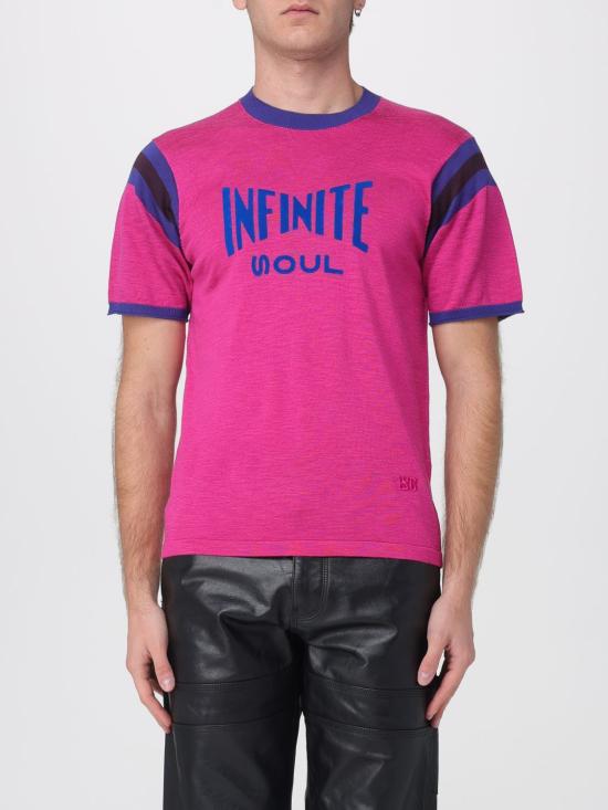 25FW 웨일즈보너 반팔 티셔츠 UA25KN09VI04 250 Fuchsia