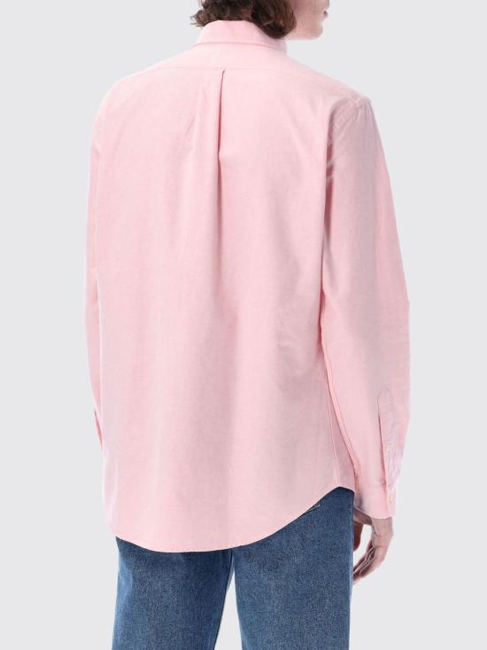 26SS 폴로 랄프로렌 컬러 포니 자수 커스텀 핏 버튼 다운 셔츠  710792041 003 Pink - POLO RALPH LAUREN
