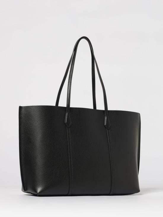 26SS 토리버치 레더 페리 토트백 169476 001 Black - TORY BURCH