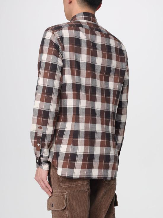 25FW 인코텍스 긴팔 셔츠 5XFB00G6506 620 Brown - INCOTEX