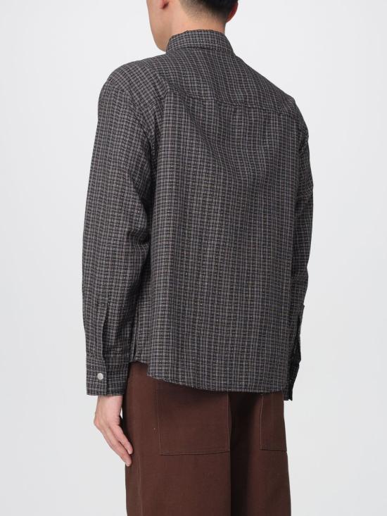 25FW Carrer 셔츠 BECK SNAP SHIRT BROWN CHECKS Brown - OTHER BRANDS