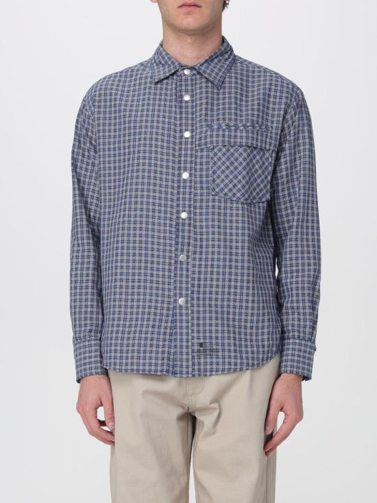 25FW Carrer 셔츠 BECK SNAP SHIRT BLUE CHECKS Blue