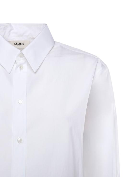 26SS 셀린느 코튼 포플린 릴렉스드 셔츠 RC09X0T01 01BC White - CELINE