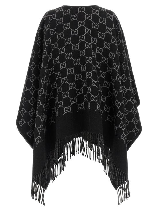 25FW 구찌 GG 울 자카드 케이프 8178313G2001063 - GUCCI