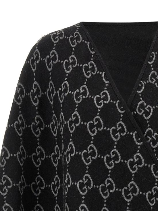25FW 구찌 GG 울 자카드 케이프 8178313G2001063 - GUCCI