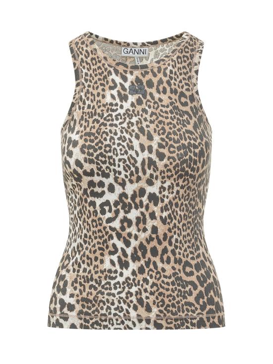 26SS 가니 레오파드 립 탱크탑 A1050073 943 LEOPARD