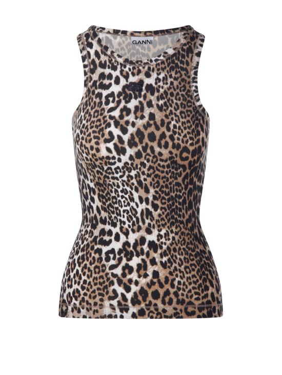 26SS 가니 반팔 티셔츠 A1050073 943 LEOPARD