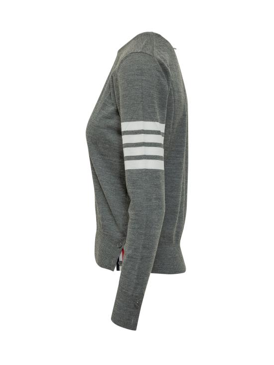 25FW 톰브라운 4바 릴렉스드 스웨터 FKA280AY1014 035 MED GREY - THOM BROWNE