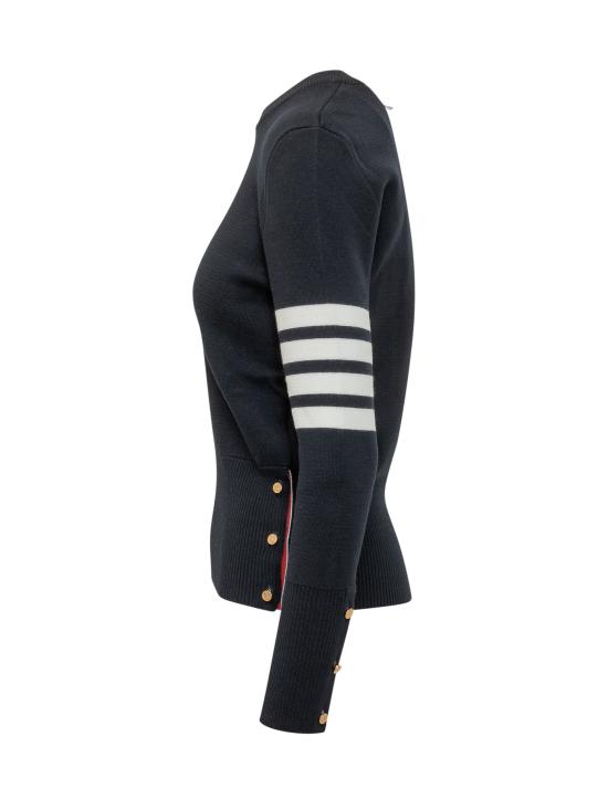 25FW 톰브라운 스웨터 FKA239A00014 415 NAVY - THOM BROWNE