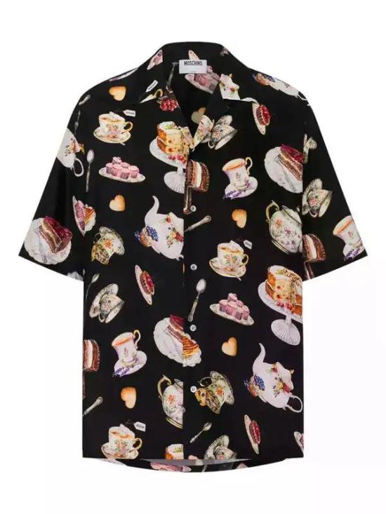 25FW 모스키노 긴팔 셔츠 AEF252ZZ02135259AEF1555 Black DOM