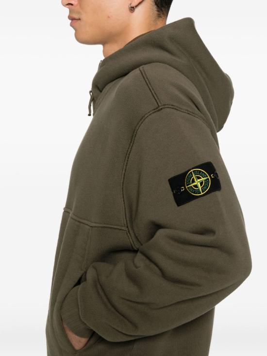 25FW 스톤 아일랜드 후드 티셔츠 K2S156100020S0210V0054 MILITARY GREEN DOM - STONE ISLAND