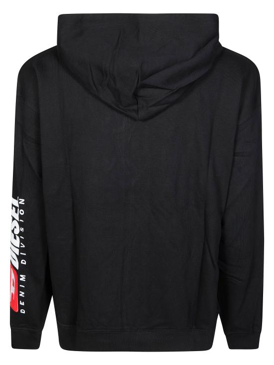 26SS 디젤 후드 티셔츠 A200220GEAD 9XX NERO - DIESEL