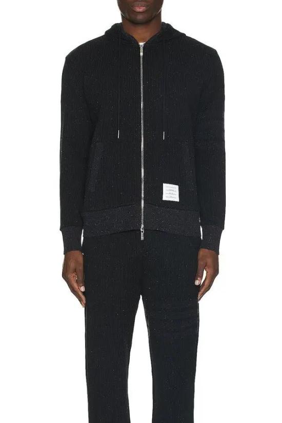 25SS 톰브라운 후드 티셔츠 MJT430A J0142 001 BLACK DOM - THOM BROWNE