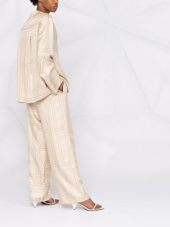 26SS 토템 스트레이트 팬츠 213255707 926 Ivory - TOTEME