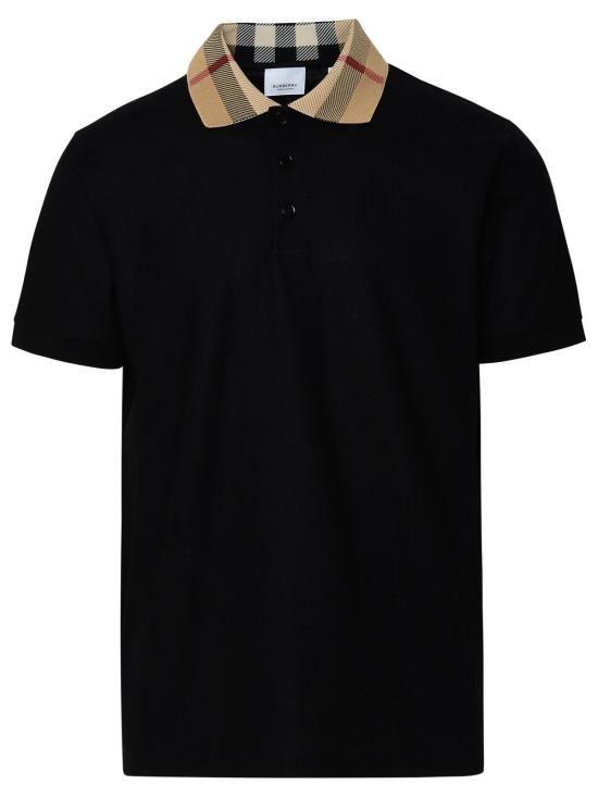 26SS 버버리 코튼 폴로 셔츠 8071620 A1189 BLACK