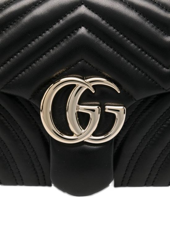26SS 구찌 GG 마몽 미디엄 숄더백 837267 AAE381000 Black - GUCCI