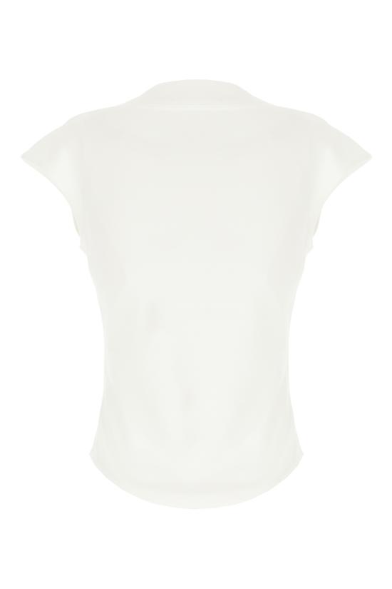 26SS 알라이아 반팔 티셔츠 AA9I0021J095C 000 BLANC - ALAIA