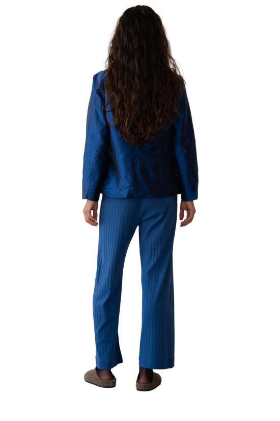  도니 크롭 팬츠 . 포인텔 심플  블루베리 - DONNI.