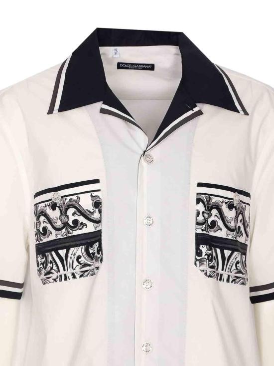 25FW 돌체앤가바나 반팔 셔츠 G5NO5TFI5JGHX5DQ White - DOLCE & GABBANA