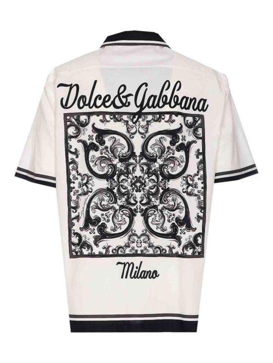 25FW 돌체앤가바나 반팔 셔츠 G5NO5TFI5JGHX5DQ White - DOLCE & GABBANA