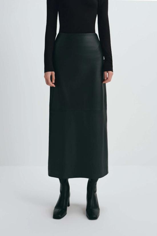  소피 루 미디 스커트 아나이스 가죽 - SOPHIE RUE