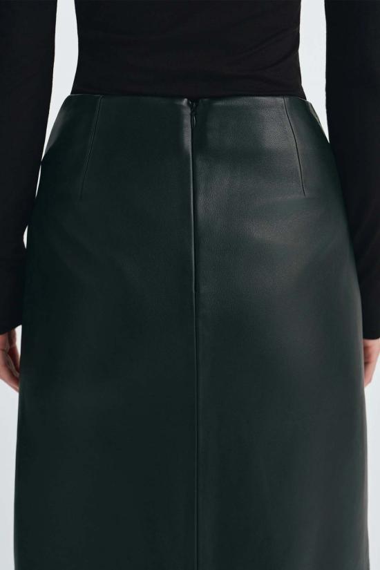  소피 루 미디 스커트 아나이스 가죽 - SOPHIE RUE