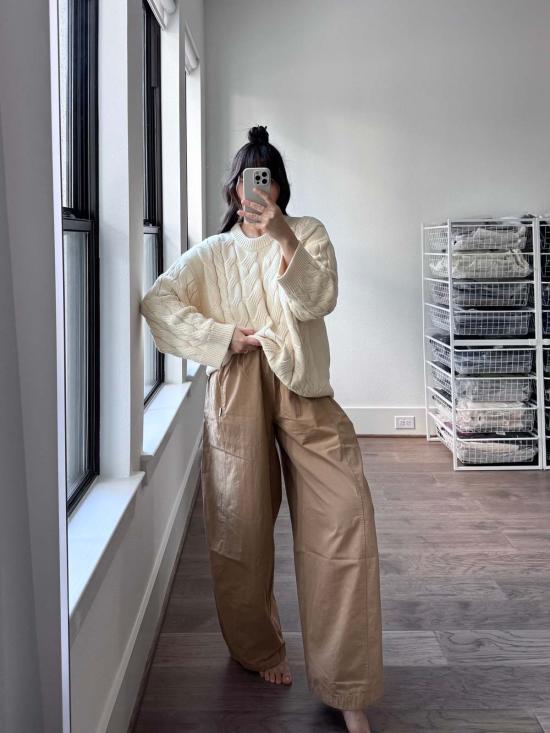  르 본 숍 트레이닝/조거 팬츠 Le Bon Shoppe 파라슈트  카키