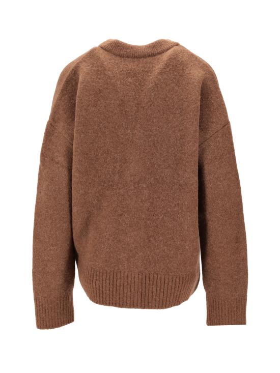 25FW 아미 빅 하트 로고 알파카 니트 가디건 UKC365KN0135 217 - AMI