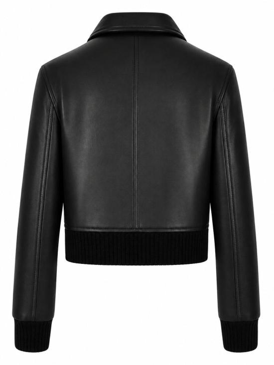 26FW 라 로즈 가죽 자켓 1566 BK NERO - LA ROSE