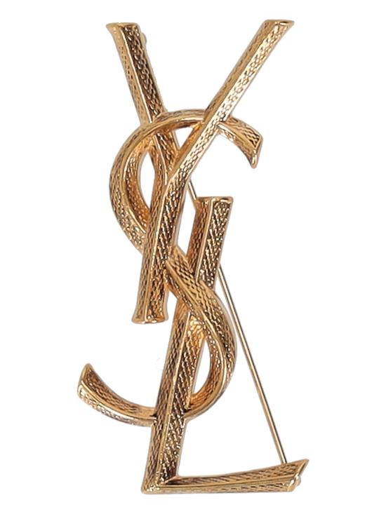 26FW 생로랑 브로치 700582Y1500 8204 VIEIL OR LAITON