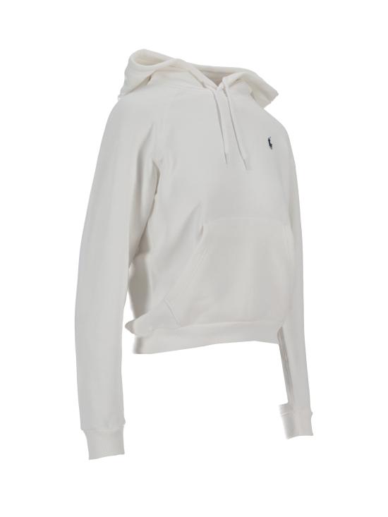 25FW 랄프 로렌 후드 티셔츠 211943007001 100 WHITE - RALPH LAUREN