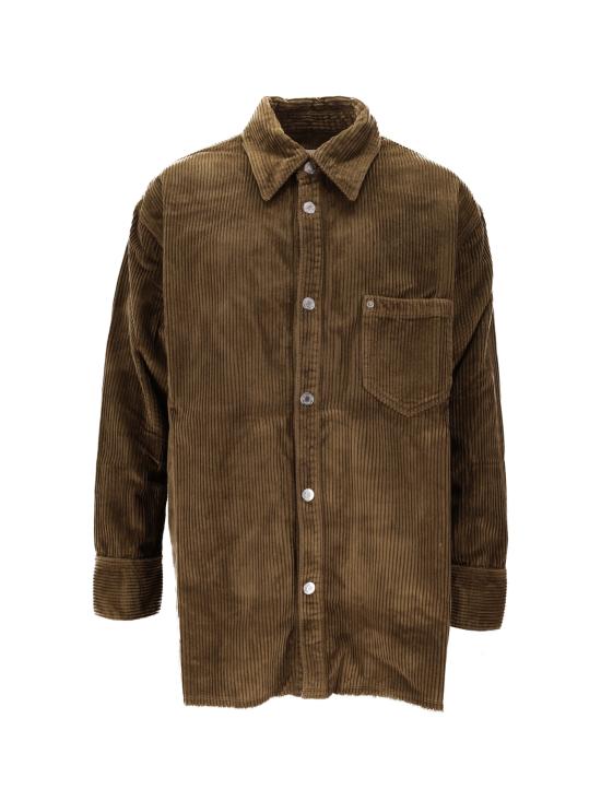 25FW 아미 코듀로이 벨벳 사이드 슬릿 오버셔츠 USH793CO0131 298