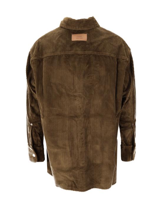 25FW 아미 코듀로이 벨벳 사이드 슬릿 오버셔츠 USH793CO0131 298 - AMI
