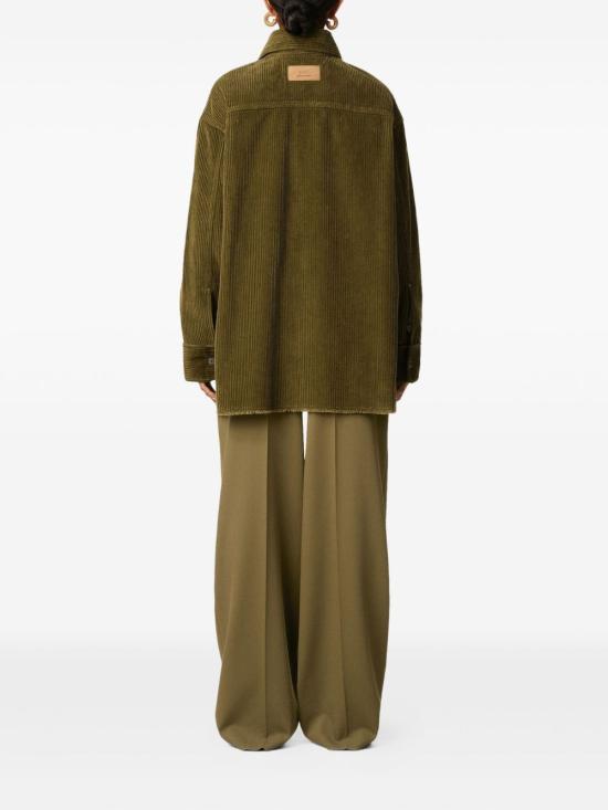 25FW 아미 코듀로이 벨벳 사이드 슬릿 오버셔츠 USH793CO0131 298 BRONZE - AMI