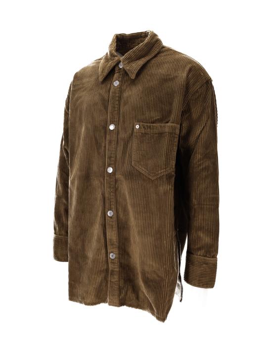 25FW 아미 코듀로이 벨벳 사이드 슬릿 오버셔츠 USH793CO0131 298 - AMI