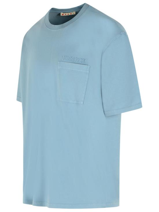 26SS 마르니 폴로 티셔츠 HUMU0358GX USCY94TCB31 Light Blue - MARNI