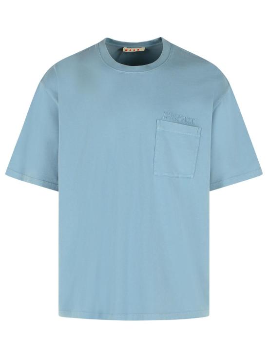 26SS 마르니 폴로 티셔츠 HUMU0358GX USCY94TCB31 Light Blue