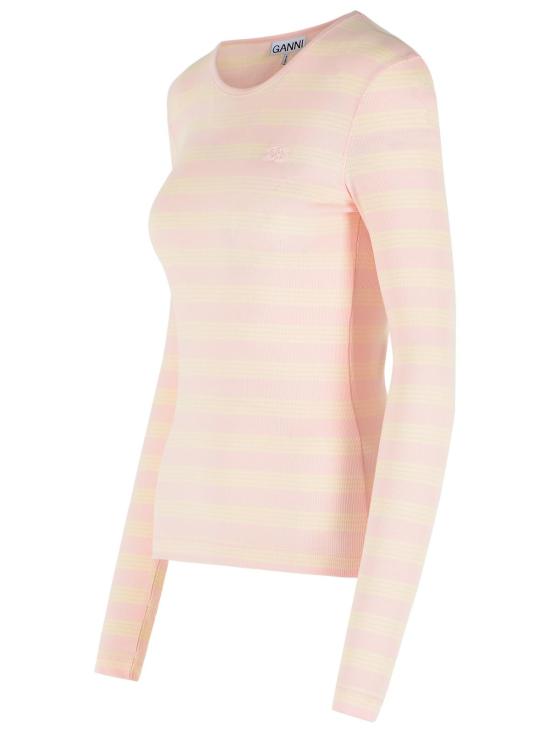 26SS 가니 긴팔 티셔츠 A1050066868 Pink - GANNI