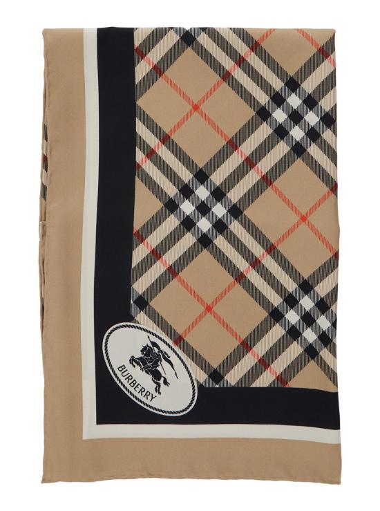 26SS 버버리 체크 실크 스카프 8113048A2021 Beige