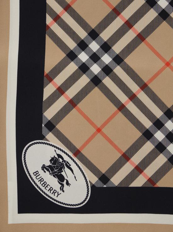 26SS 버버리 체크 실크 스카프 8113048A2021 Beige - BURBERRY
