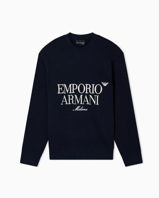  엠포리오 아르마니 긴팔 티셔츠 EM005198 AF13713 118 BLUE NAVY