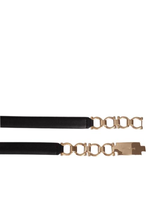 25FW 살바토레 페라가모 슬림 벨트 230363 NERO BEIGE BEIGE BLACK - SALVATORE FERRAGAMO