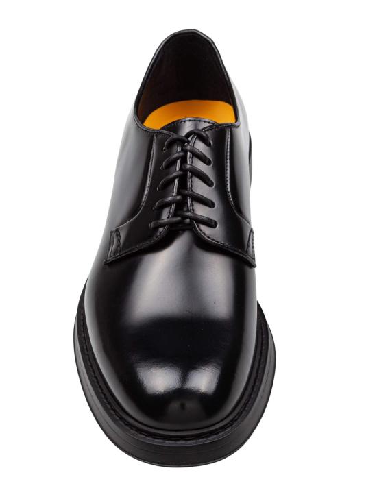 25FW 듀칼 레더 레이스업 슈즈 DU1385BRUXUF007NN00 BLACK - DOUCAL’S