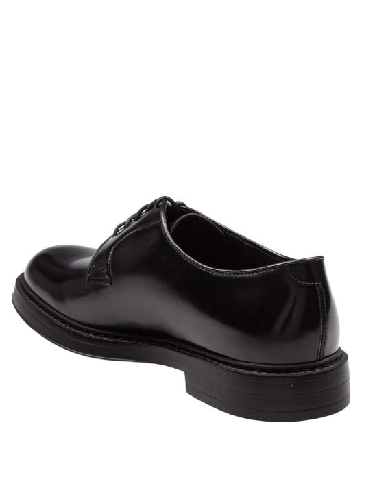 25FW 듀칼 레더 레이스업 슈즈 DU1385BRUXUF007NN00 BLACK - DOUCAL’S