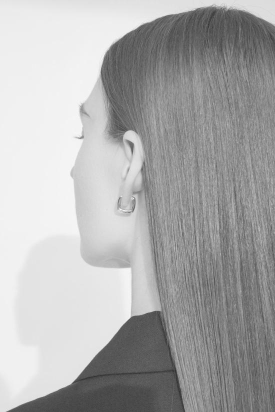  톰우드 이어링 실버 프레임 후프 스몰 - TOM WOOD