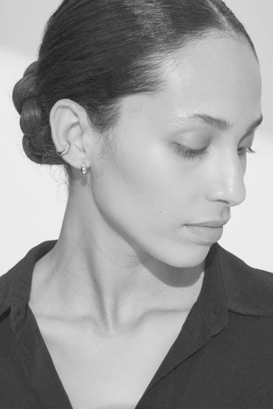  톰우드 이어링 톰 우드 실버 아이스 허기스 귀걸이 - TOM WOOD