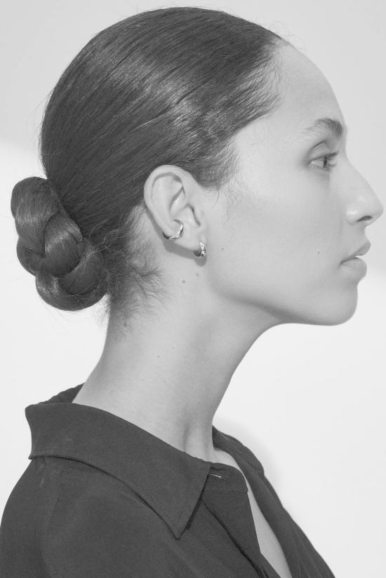  톰우드 이어링 톰 우드 실버 아이스 허기스 귀걸이 - TOM WOOD