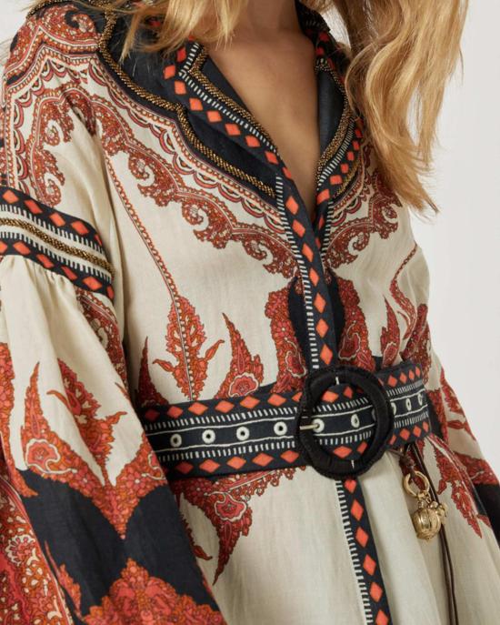  스칼렛 파피스 숏 원피스 스칼렛 포피스 플로리스타 숏 드레스 번트 오렌지 - SCARLETT POPPIES